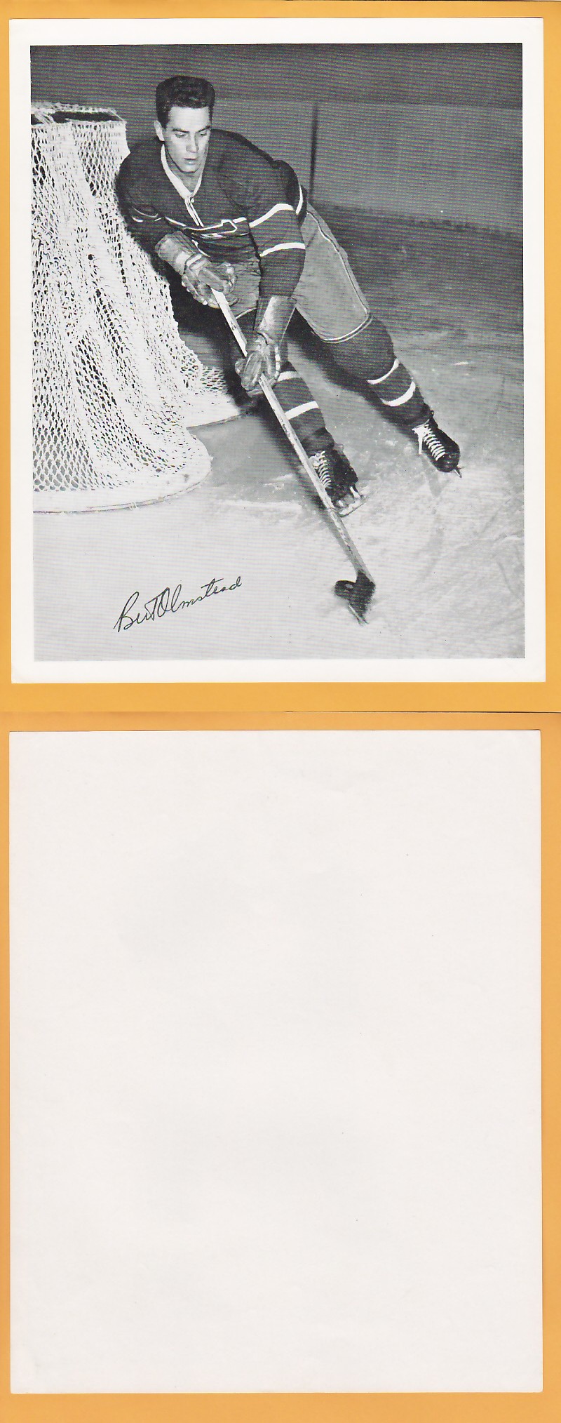 1945-54 QUAKER OATS PHOTO BERT OLMSTEAD photo 1945-54 QUAKER OATS PHOTO BERT OLMSTEAD photo
